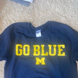Michigan Crew Neck- Go Blue